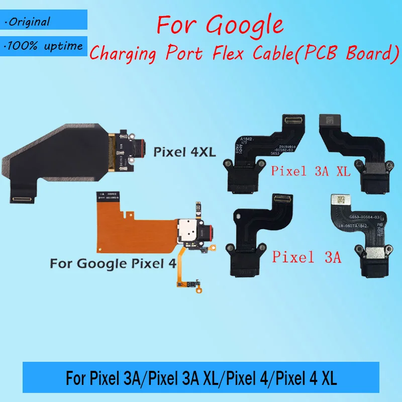 Порт для зарядки печатной платы Google Pixel 3A XL 4 зарядный порт гибкий кабель Замена