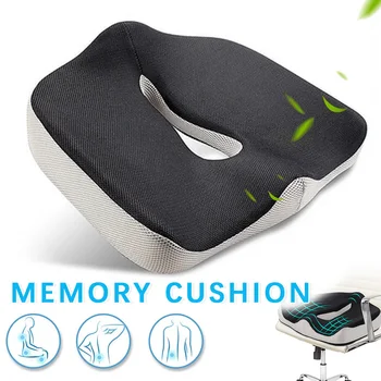 

Orthopedic Seat Cushion with Memory Foam ,Support for Lower Back Pain, Lumbar, Tailbone, Coccyx and Sciatica,Wheelchair Seat