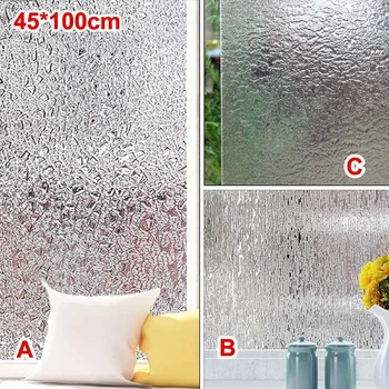 

PVC Frosted Window Film Waterproof Glass Sticker Home Bedroom Bathroom Office Scrubs Frost No Glue 45cmx100cm