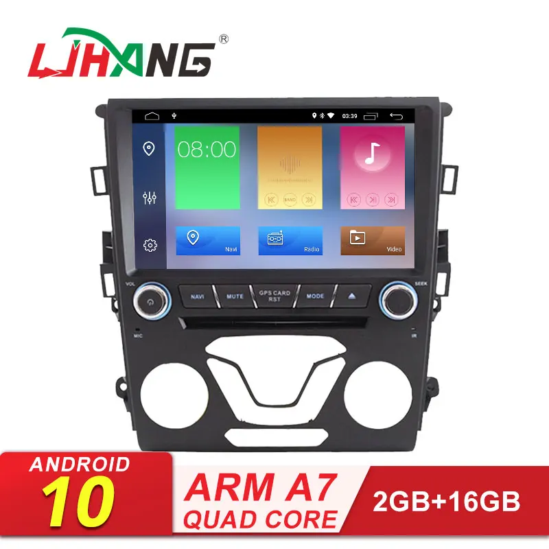 LJHANG автомобильный DVD мультимедийный плеер Android 10 для Ford Mondeo Fusion 2012 2013 wifi gps 2 Din автомагнитола стерео головное устройство видео