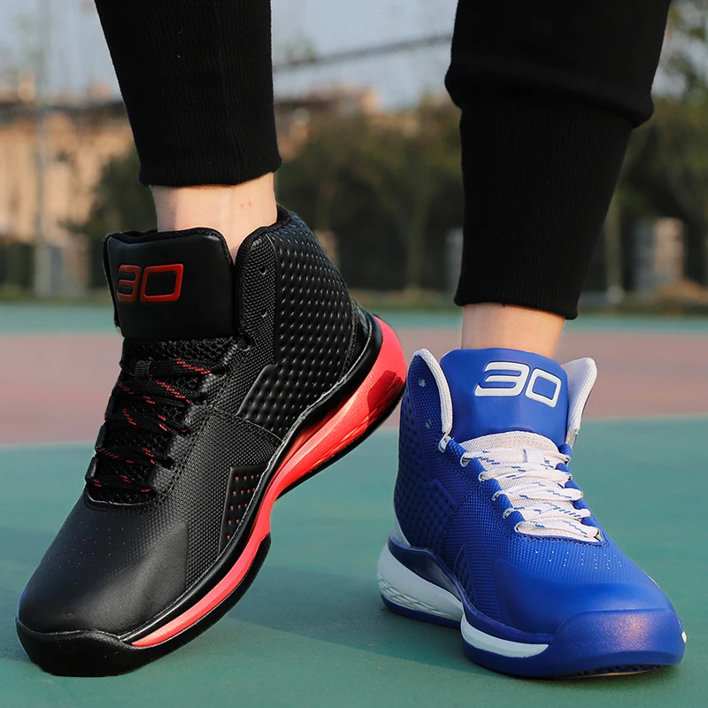 Хит, мужские баскетбольные кроссовки Jordan 1 Uptempo Boots Kyrie 4, женские и мужские кроссовки Jordan 11, баскетбольные кроссовки для мальчиков и детей - Цвет: Black-Blue