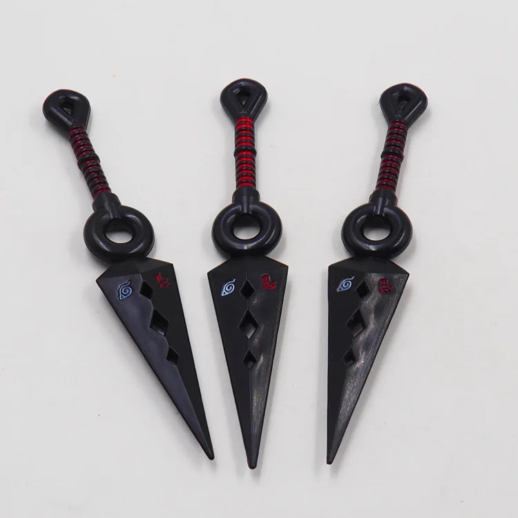 Anime Naruto Uchiha Itachi Cosplay Kunai Shuriken Plastic Throw Weapon Kakashi Handheld Short Sword Darts Halloween Props Toys