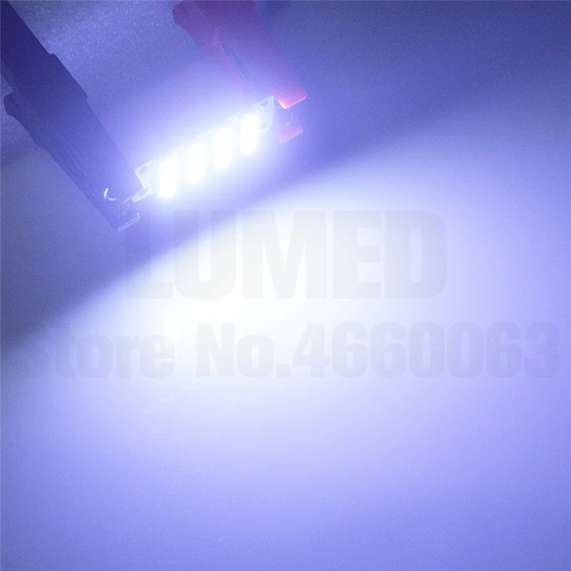 500x гирлянда 12LED C5W автомобиля 1210 SMD 44 мм салона Купол лампы для чтения светильник источник постоянного тока 12V