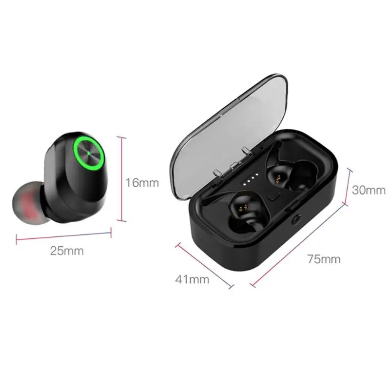 T1 TWS беспроводные bluetooth-наушники 3D стерео наушники мини-гарнитура с микрофоном
