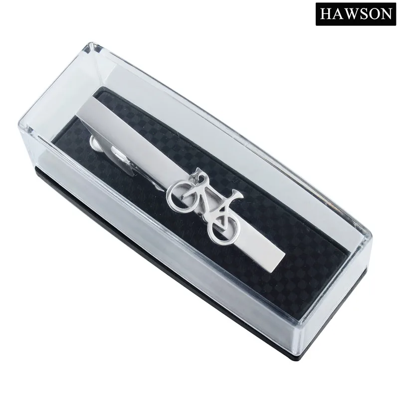 Милый велосипед шаблон зажим для галстука высокого класса жемчужный песок