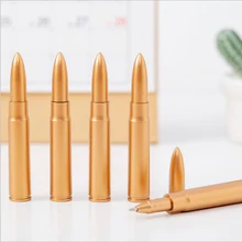 4 Pcs Creative Plastic Bullet Shape Ballpoint Pen Students School Unique Writing Ball Pens Stationery Canetas Office Supplies