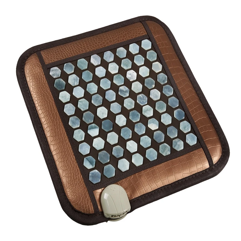 

220V Infrared Heating Natural Jade Massage Mat Heated Tourmaline Rug Cushion Slab Heating Heated Mat Carpet For Office Car Home