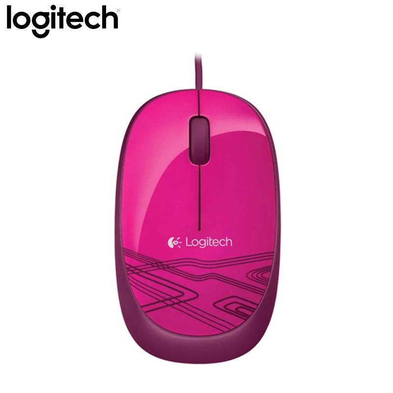 Проводная мышь logitech M105 для 1000 точек/дюйм, поддержка кабеля, официальная проверка рабочего стола для Mac OS Windows, Офисная мини-мышь