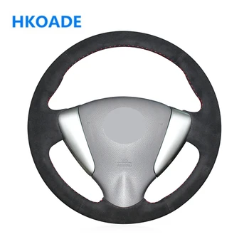 

DIY Black Suede Steering Wheel Cover For Nissan Tiida Sylphy 2011-2015 Versa Note 2014-2019 NV200 2014-2018 Sentra S 2013-2019