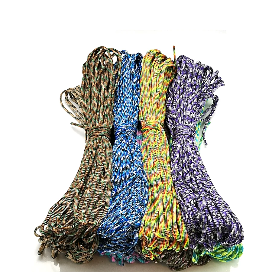 Paracord 550 Lanyard Camping Rope Survival Tool Spec Type Climbing Hiking 31 Meters For Dia.4mm Parachute Cord Spools 7 Strands