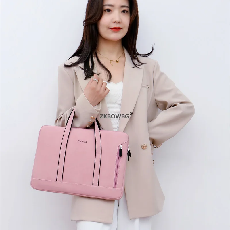 Luxury Designer Laptop Bag Women 14 1515.6 Notebook Handbag for