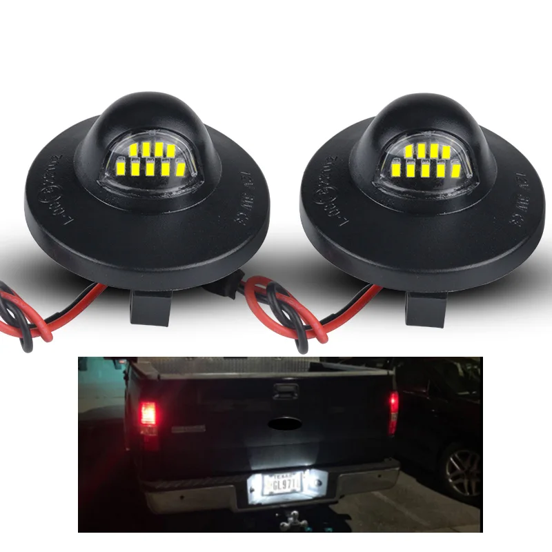 Светодиодный фонарь для номерного знака пара для 90-14 Ford F-150 яркий SMD F250 F350 безопасный для вождения автомобиля Стайлинг внешние аксессуары