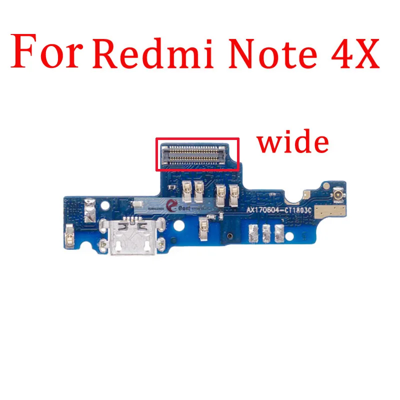 5 шт./партия для Xiaomi Redmi note 4 4 Pro 4A/Redmi note 4X usb-порт для зарядки док-разъем плата для зарядки гибкий кабель