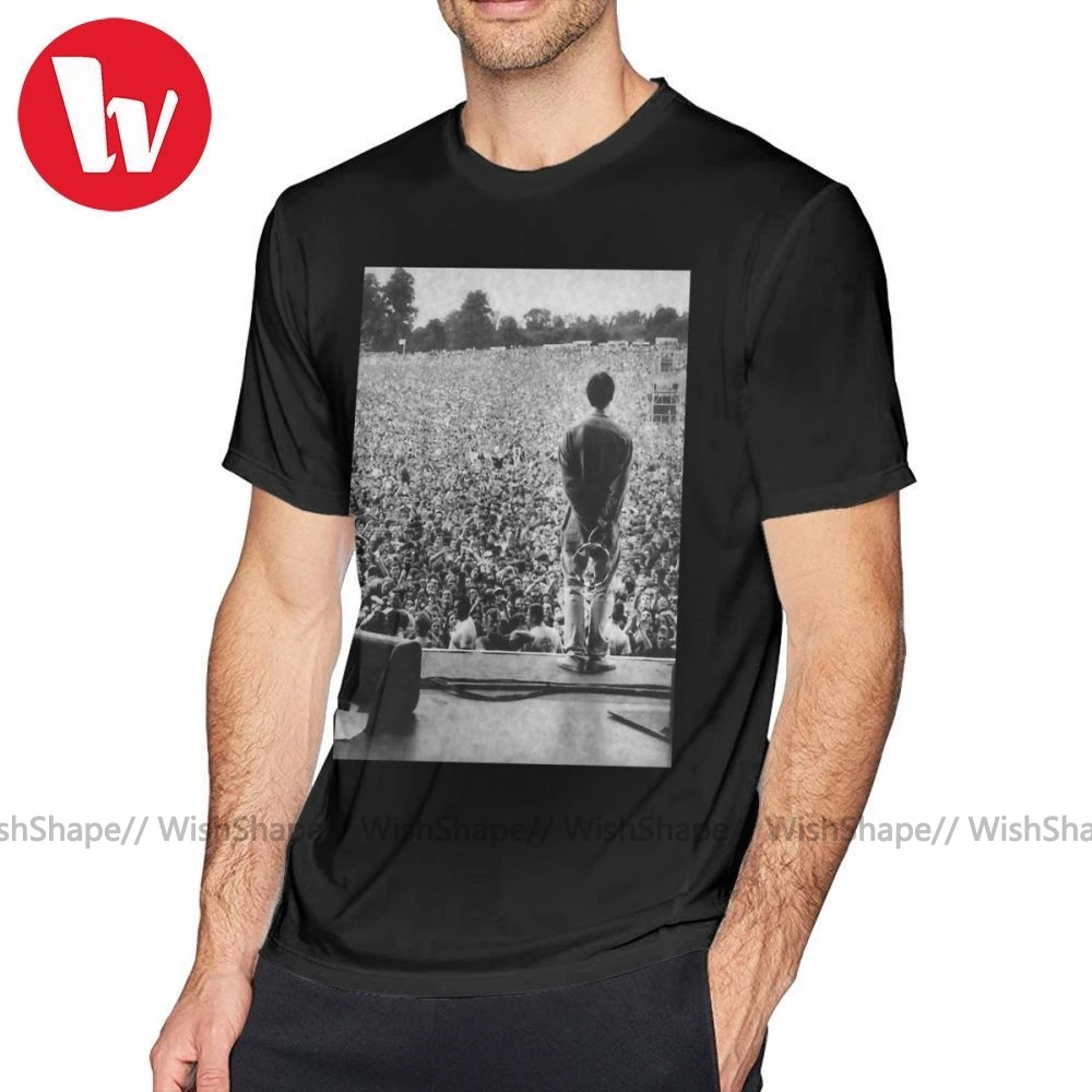 Футболка Oasis, футболка Oasis Knebworth, Пляжная футболка с принтом, свободная Милая Мужская футболка с коротким рукавом из 100 хлопка