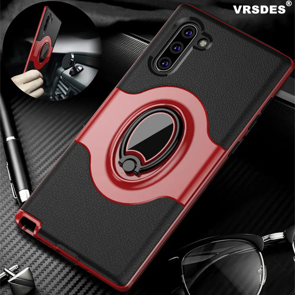 

For Samsung Note 10+ 5G Note10 Case Magnetic Ring Stand Cover For Samsung Note 10 Plus 5G Note10 Pro Shockproof Armor Cover Capa