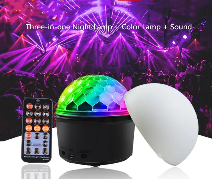 

LED Crystal Magic Ball Family Party Stage Lighting 9 Color KTV Starlight Flash Night Light
