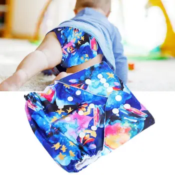 

Reusable Adult Diaper Adjustable Washable Reusable Baby Infant Cloth Diapers Pocket Nappies with Insert Reusable Health Care a