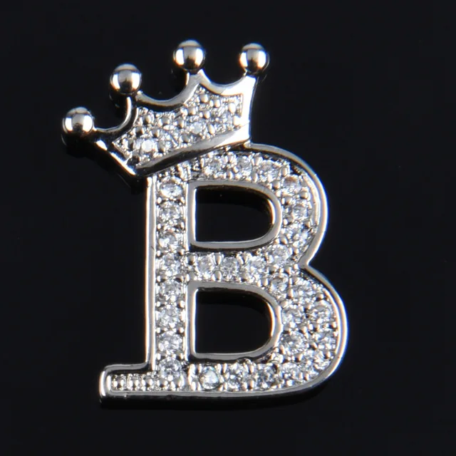 Hot Sale Metal Croc Shoe Charms Crown Letter Bling Rhinestone Shoes Decorations High Quality Butterfly Wristband Accessories g1002