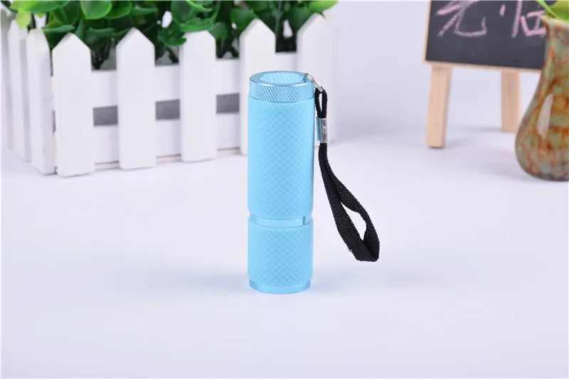 Blue Сушилка для ногтей, Мини светодиодный фонарик, УФ лампа, портативная для ногтей, гель для быстрой сушки, 4 цвета на выбор, гель для ногтей, инструмент для маникюра - Цвет: Blue