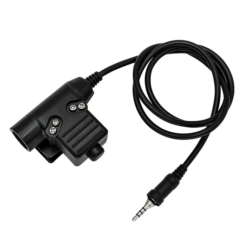 Yaesu Vertex U94 Ptt Tactical Headset Adapter Plug for Yaesu Vertex VX-6R VX-7R VX6R VX7R FT-270 VX-127 VX-170 Walkie Talkie