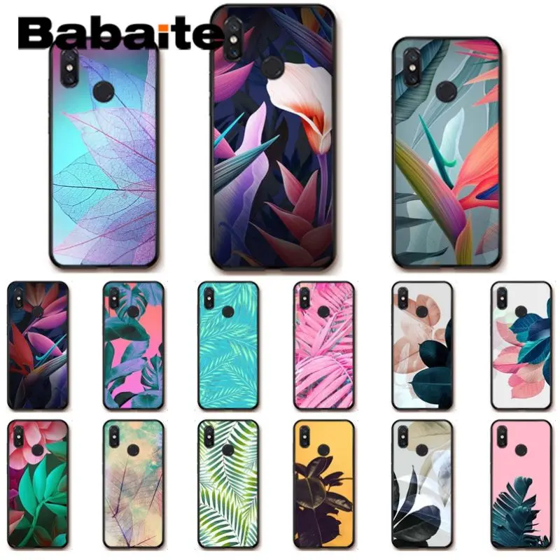 Summer tropical Palm Leaf Banana Flowers Phone Case For xiaomi mi9se8se 6 mi8lite note2 note3 max2 max3 Mobile Cover | Мобильные