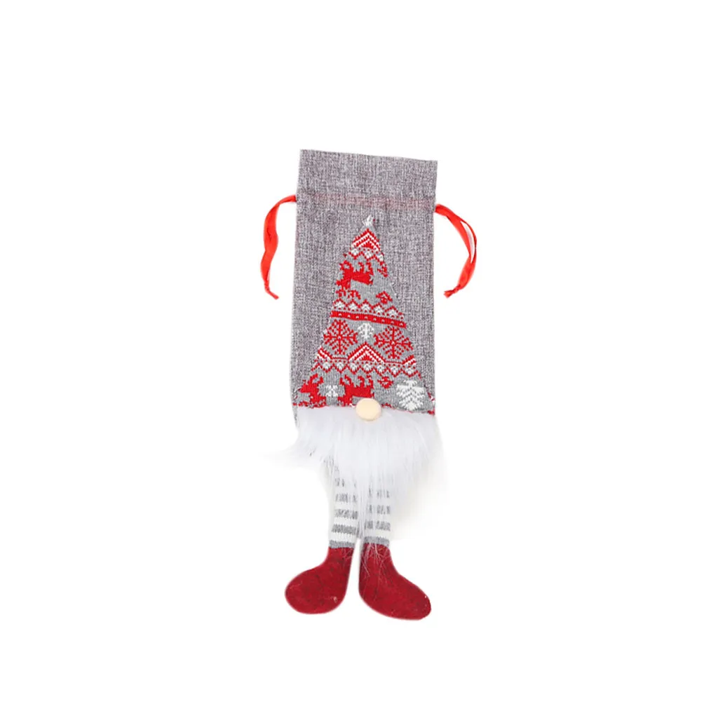 Merry Christmas Santa Wine чехол для бутылки рождественские праздничные вечерние украшения для стола рождественские украшения для подарков для дома Navidad