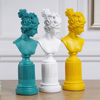

Creativity of Gypsum Figure Modern Decoration Scandinavian Style Home Decoration Point TV Cabinet Bookshelf Arrangement