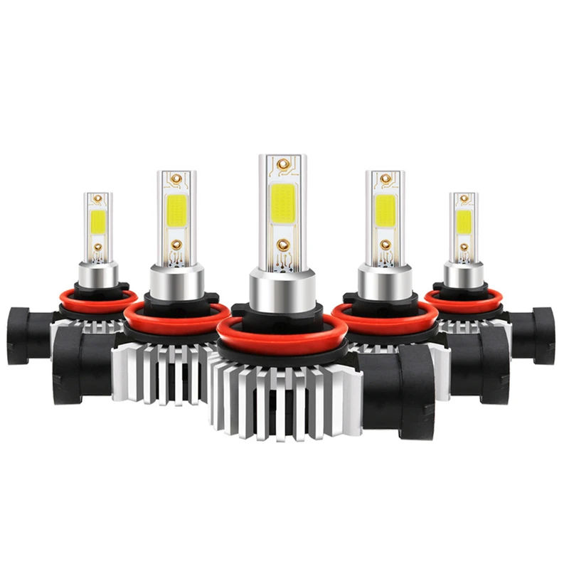 Car LED Headlight Fog Light Kits 60W 7000LM Bulbs Power 6000K White Light Auto Lights Integrated Car Headlights 9005 H7 H11/H8