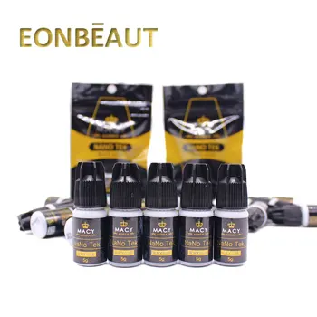 

Wholesale MACY NaNo Tek Glue for Eyelash Extension Fast Drying Professional 5ml False Eyelash Strong Adhesive Korea Beauty Shop