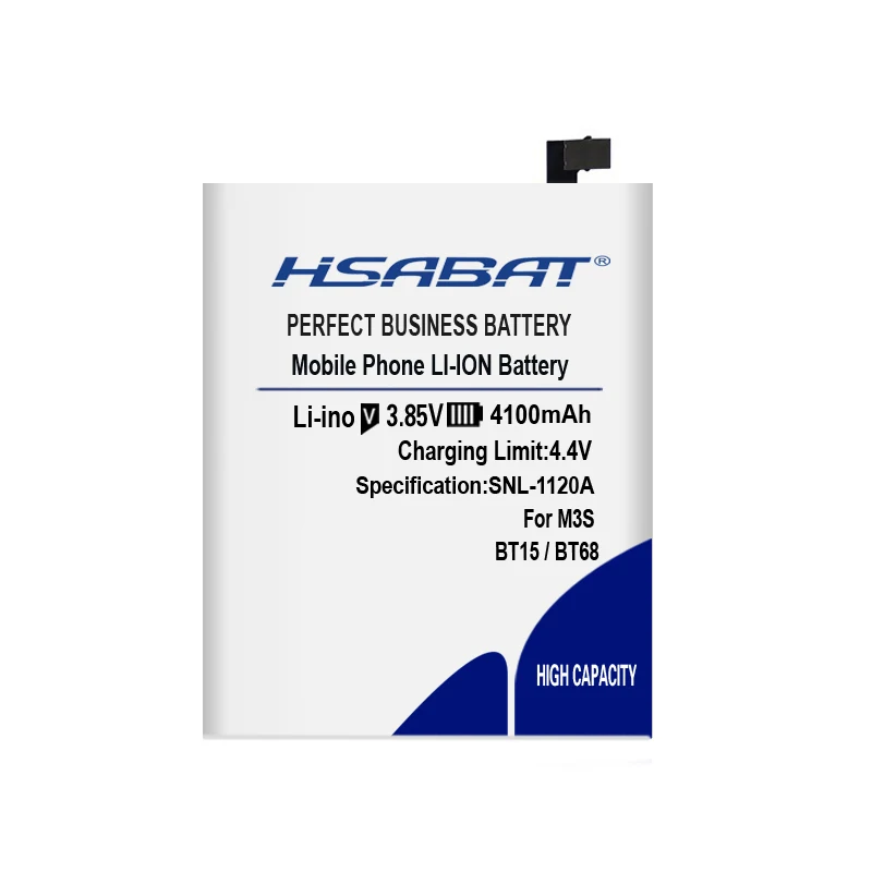 HSABAT 4100 мАч Топ BT15 Батарея для Meizu M3 M3S/M3S мини Y685Q M688Q M688C M688M M688U BT68
