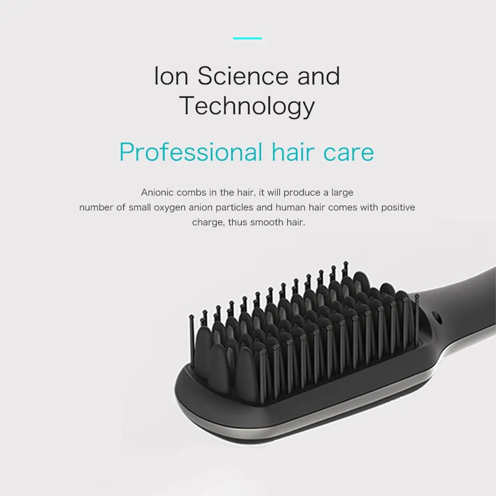 Negative Ion Digital Display Hair Brush Artifact Negative Ion Hair Straightener Electrical Straight Hair Comb
