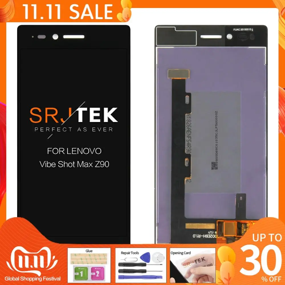 Без битых пикселей 5 &quotэкран для Lenovo Vibe Shot Max Z90 ЖК дисплей сенсорный экран Z90A40
