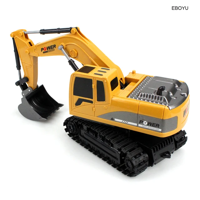 2.4G RC Excavator Electric Mini Remote Control Bulldozer 1:24 Alloy Plastic Engineering Car Truck Dump Crane Vehicle Toy For Boy 2