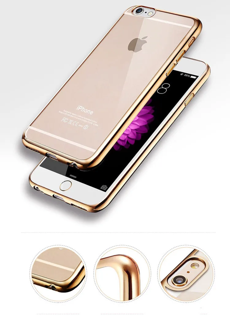 Роскошное позолоченное покрытие, мягкий силиконовый чехол из ТПУ для iPhone 11 Pro X XR XS Max Pro 6 6S 7 8 Plus, чехлы для телефонов, зеркальные чехлы