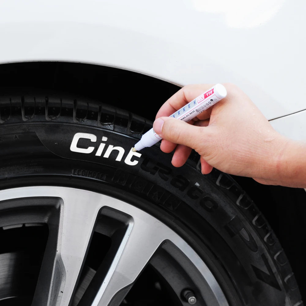 Waterproof Car Tire Paint Marker Pen for ford focus 2 3 Hyundai solaris i35 i25 Mazda 6 CX-5 Accessories | Автомобили и мотоциклы