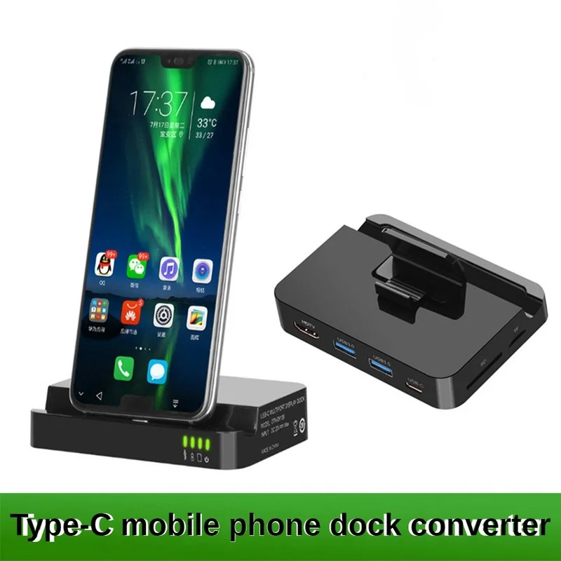 Док-станция для телефона с разъемом типа C адаптер питания Samsung S10 S9 Dex Station Huawei P30 P20