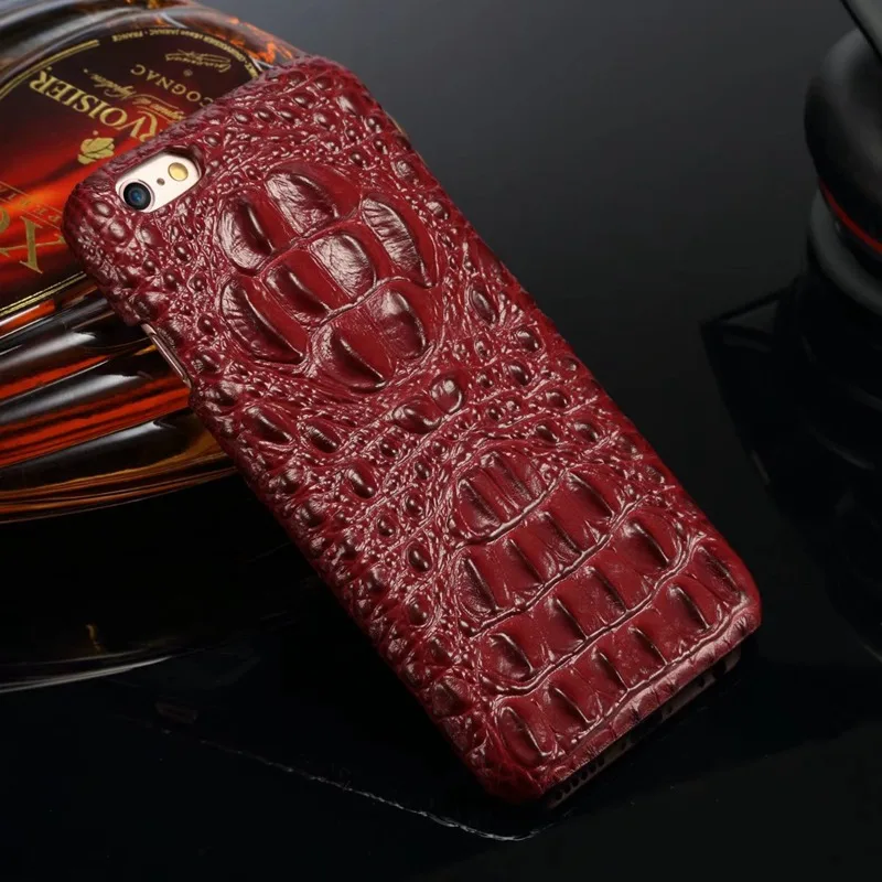 

Retro For Samsung Galaxy Note 9 8 10 Pro S8 S9 Plus Genuine Leather Case Crocodile Grain Hard Back Cover