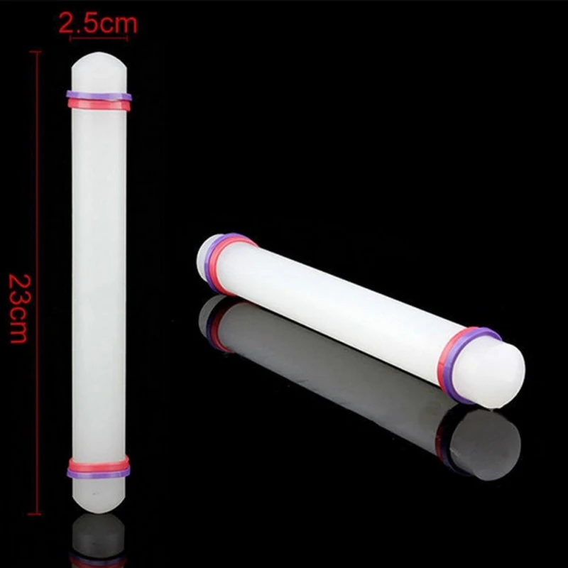 Household Rolling Pin Plastic Rolling Pin Non-stick Rolling Pin DIY Baking Tool For Kitchen 23cm