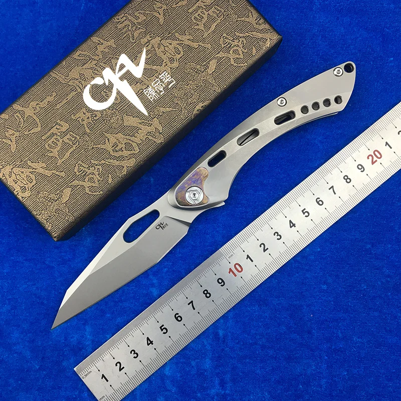Складной нож CH MARSHAL S35VN blade TC4 карманный резец с титановой ручкой для кемпинга