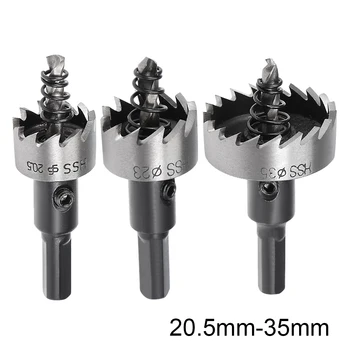 

uxcell Uxcell High Quality 1Pcs 20.5mm-35mm HSS Drill Bit Hole Saw Cutter High Speed Steel for Metal Alloy Wood