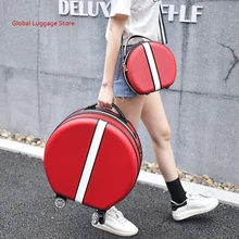 Корейский ретро для женщин сумки на колёсиках наборы Spinner милый светильник дорожные сумки 18 дюймов кабина пароль чемодан колеса
