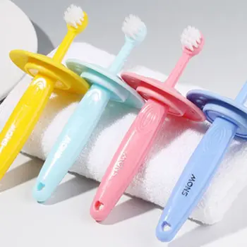 

Hippocampus Fish-shaped Silicone Toothbrush Child Infants Soft Hair Toothbrush Bab
