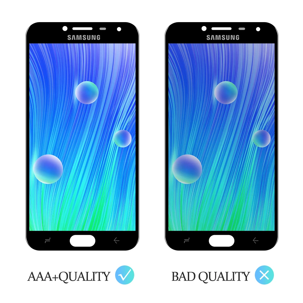 Регулировка яркости для samsung Galaxy J4 J400 J400F J400H J400M J400G/DS ЖК-дисплей сенсорный экран дигитайзер Рамка
