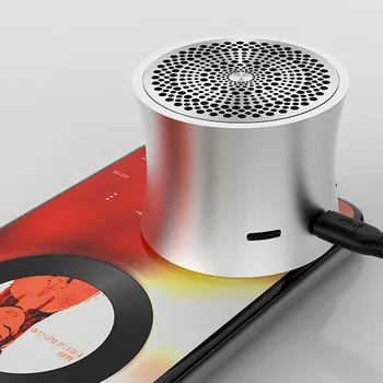 

Wireless Bluetooth Speaker Metal Mini Portable Subwoof Sound With Mic TF Card FM Radio AUX MP3 Music Play Loudspeaker