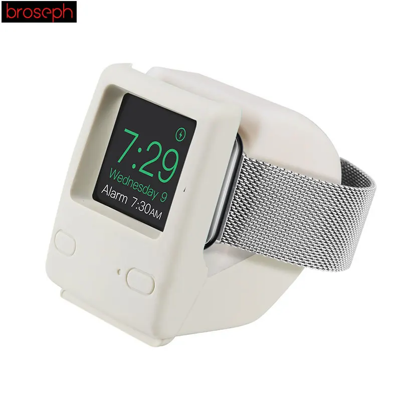 White Charger Cable Holder for Apple Watch Charging Stand Support Bracket for iwatch 1 2 3 4 Charge Stand Holder Station Dock - Цвет: White