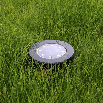 

Solar Ground Lights, 8LED Solar Pathway Waterproof Garden Landscape Lighting for Yard Deck Lawn Patio (4 Pack)