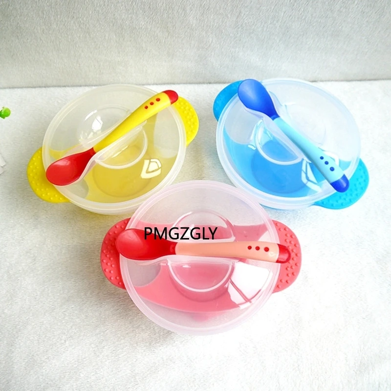 Baby Feeding Tableware Children Plate Sucker Bowl Toddler Kids Child Lid Training with Spoon Learnning Dishes |