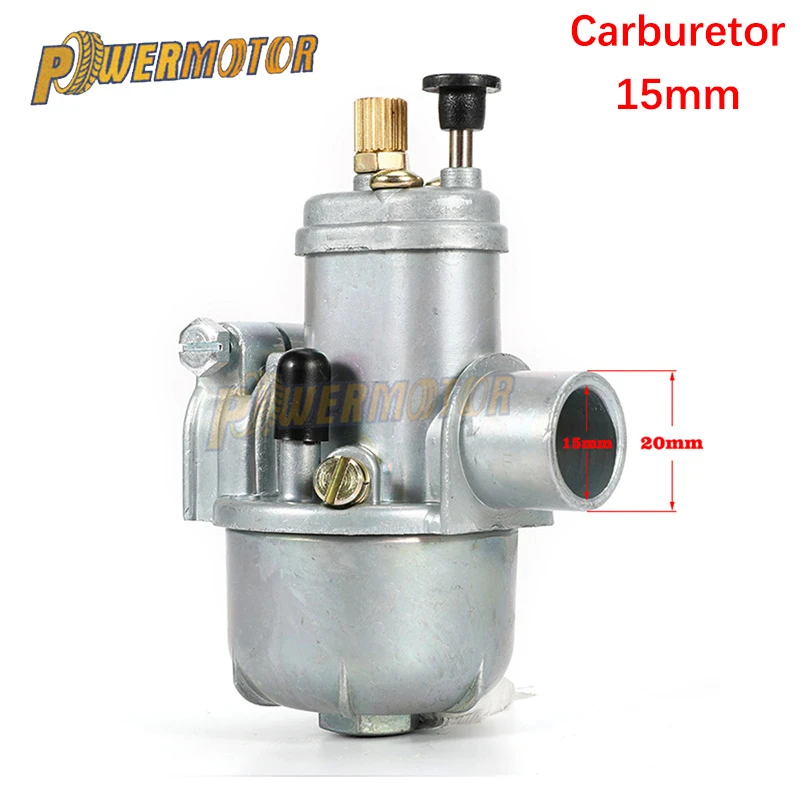 Motorcycle Carburetor 15mm Puch Moped Bing Style Carb for Stock Maxi Sport  Luxe Newport Cobra Carburettor Engines E50|Carburetor| - AliExpress