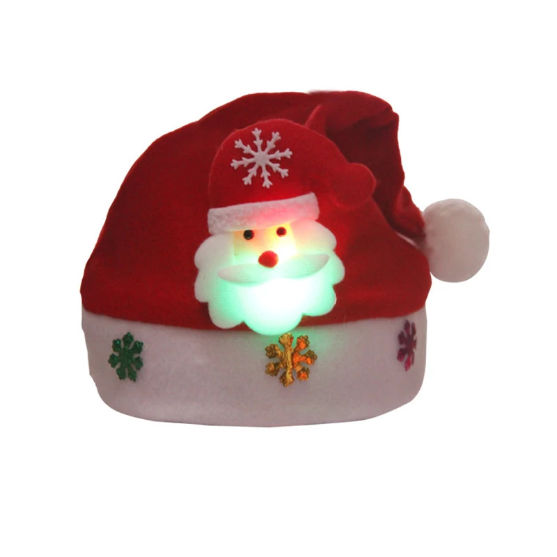 Рождественские головные уборы, светящиеся вечерние украшения, украшение на Рождество, Год, рождественские вечерние головные уборы, праздничные украшения, сделай сам - Цвет: Santa Claus