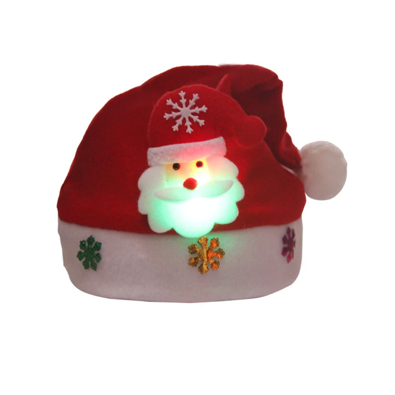 Santa Claus Рождественские головные уборы, светящиеся вечерние украшения, украшение на Рождество, Год, рождественские вечерние головные уборы, праздничные украшения, сделай сам - Цвет: Santa Claus